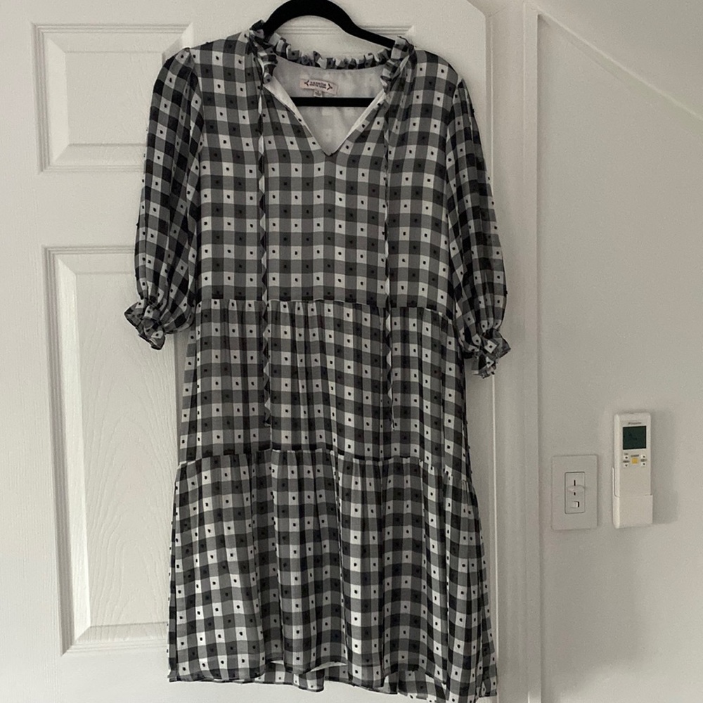 Black and white check Nanette dress (size 8)
